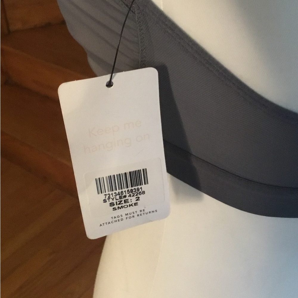 Lively Gray Bralette with Adjustable Straps and Triangle Cups - Picture 7 of 9